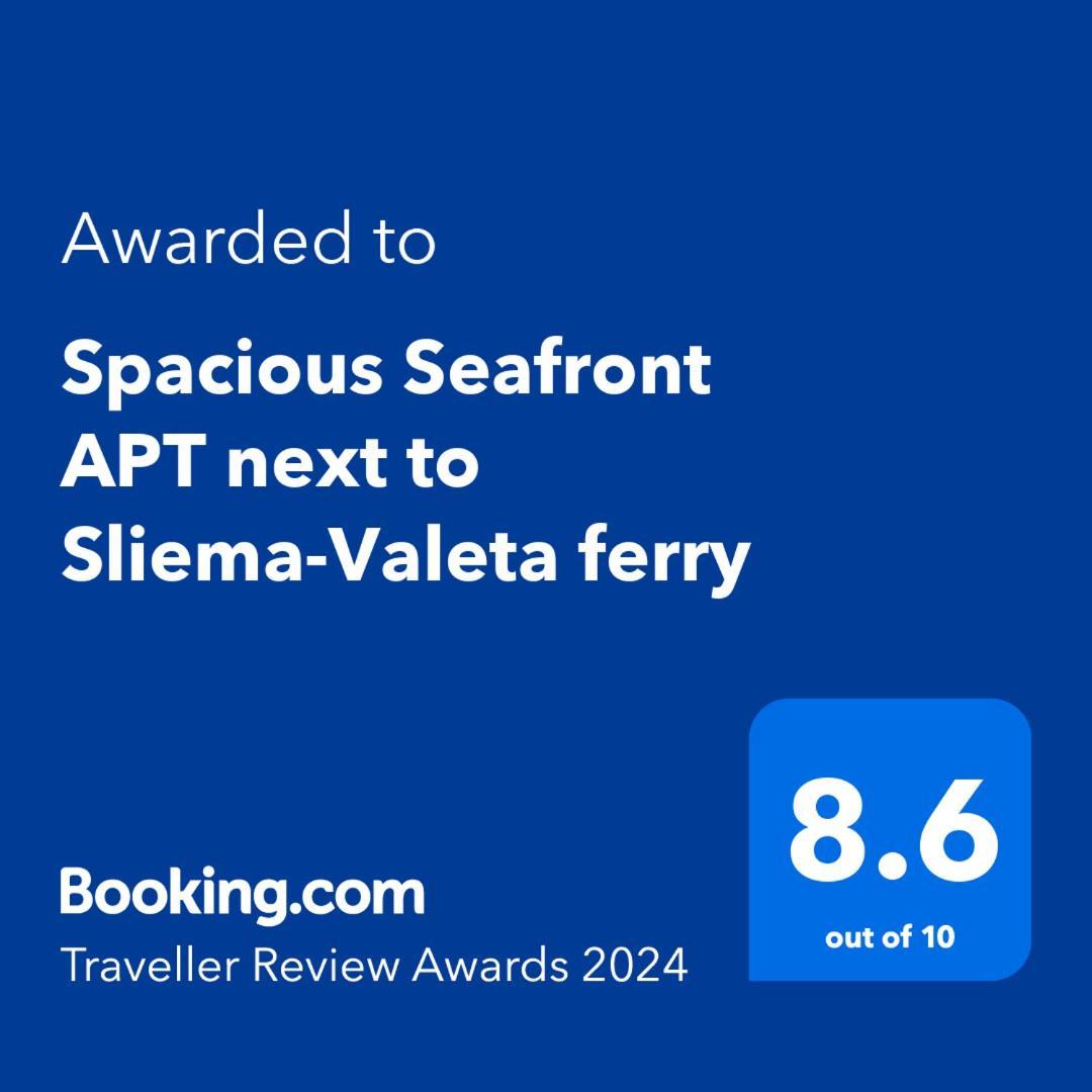 Spacious Seafront Apt Next To Sliema-Valeta Ferry Buitenkant foto
